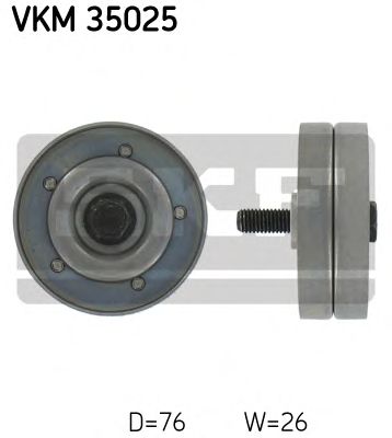 VKM 35025 SKF Ролик модуля натягувача ременя1